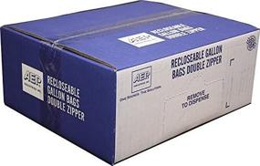 img 3 attached to AEP Industries ZIP1GS250 Zipper Storage Bags