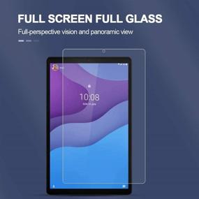 img 2 attached to 📱 2-Pack PULEN Tempered Glass Screen Protector for Lenovo Tab M10 HD 2nd Gen (TB-X306F/TB-X306X), 10.1 Inch, HD Clear, Scratch Resistant, Bubble Free, Anti-Fingerprints, 9H Hardness, 2020 Release