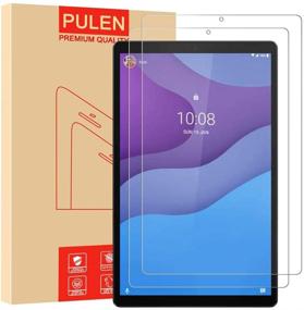 img 4 attached to 📱 2-Pack PULEN Tempered Glass Screen Protector for Lenovo Tab M10 HD 2nd Gen (TB-X306F/TB-X306X), 10.1 Inch, HD Clear, Scratch Resistant, Bubble Free, Anti-Fingerprints, 9H Hardness, 2020 Release