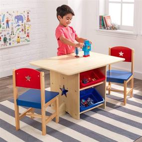 img 2 attached to KidKraft Wooden Storage Childrens Furniture Furniture