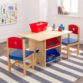 img 1 attached to KidKraft Wooden Storage Childrens Furniture Furniture