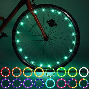 img 4 attached to Waybelive 2 Pack LED Bike Wheel Light: Remote Control, 16 Color Change, Super Bright & Waterproof - Perfect Gift for Kids (2 Tires)