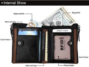 img 2 attached to Stylish Vintage RFID Blocking Wallet for 👔 Men: Men's Accessories, Wallets, Card Cases & Money Organizers