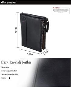 img 3 attached to Stylish Vintage RFID Blocking Wallet for 👔 Men: Men's Accessories, Wallets, Card Cases & Money Organizers