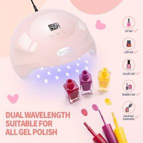 img 3 attached to 💅 Professional 80W BETE LED Nail Lamp in Pink - UV Nail Dryer with Infrared Sensor/LCD Display, Curing Lamp for Nail Polish, 36PCS UV LED Beads