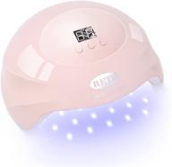 💅 professional 80w bete led nail lamp in pink - uv nail dryer with infrared sensor/lcd display, curing lamp for nail polish, 36pcs uv led beads logo