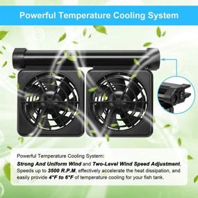img 2 attached to 🐠 DaToo Aquarium Chiller Fish Tank Fan: Efficient Cooling with 1 Year Warranty