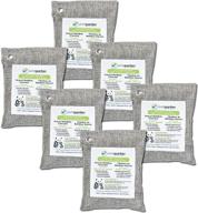 🌬️ guardian technologies cb2006pk pure guardian bamboo charcoal air purifier bags: eco-friendly, naturally eliminate odors, moisture, pollutants - 6-pack (200g each, gray) logo