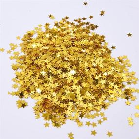 img 2 attached to 🌟 Gold Star Confetti Metallic Foil Stars Sequin for Party Wedding Decorations - 30 Grams / 1 Ounce (EBOOT)