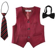 👔 yuanlu piece tuxedo dress bowtie boys' clothing: premium suits & sport coats logo