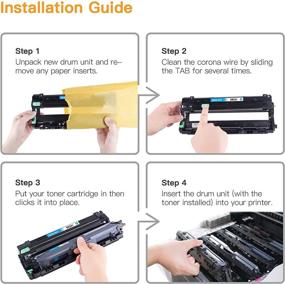 img 1 attached to E-Z Ink (TM) Remanufactured Drum Unit Replacement for Brother DR221 DR-221 DR221CL - Compatible with HL-3140CW HL-3170CDW MFC-9130CW MFC-9330CDW Printer Tray - 4 Pack (1 Black, 1 Cyan, 1 Magenta, 1 Yellow)