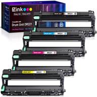 e-z ink (tm) remanufactured drum unit replacement for brother dr221 dr-221 dr221cl - compatible with hl-3140cw hl-3170cdw mfc-9130cw mfc-9330cdw printer tray - 4 pack (1 black, 1 cyan, 1 magenta, 1 yellow) logo