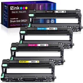 img 4 attached to E-Z Ink (TM) Remanufactured Drum Unit Replacement for Brother DR221 DR-221 DR221CL - Compatible with HL-3140CW HL-3170CDW MFC-9130CW MFC-9330CDW Printer Tray - 4 Pack (1 Black, 1 Cyan, 1 Magenta, 1 Yellow)