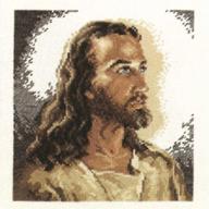 🎨 janlynn 1149-00 portrait of christ counted cross stitch kit - 14 count, 6.875" x 7.75 logo