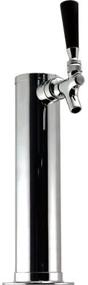 img 2 attached to 🍺 2.5" Diameter Single Tap Chrome Draft Beer Kegerator Tower