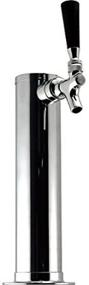 img 4 attached to 🍺 2.5" Diameter Single Tap Chrome Draft Beer Kegerator Tower