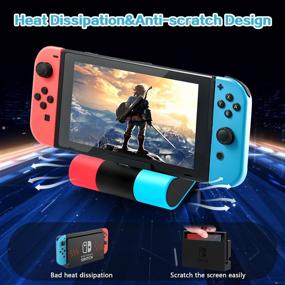 img 2 attached to 🎮 Foscomax Switch Dock: Nintendo Switch TV Dock Station Replacement - Foldable & Portable Type C Charging Dock with 4K HDMI TV Adapter and USB 3.0 Port