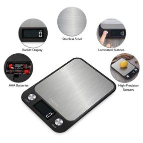 img 2 attached to 🍽️ ONEKG 11lbs Food Scale - Digital Kitchen Scale for Precise Cooking and Baking | Weight in Ounces, Grams | 7 Measurement Units | LCD Display