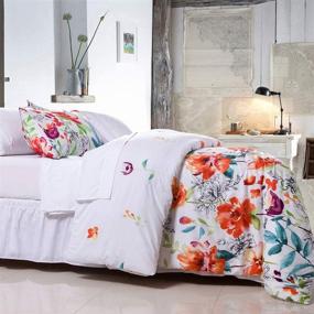 img 2 attached to Luxurious Floral Leaf White Bedding Set with Fluffy Down Alternative Comforter - 8-Piece Bed-in-A-Bag King Size by SexyTown