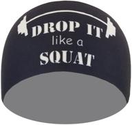 🏋️ bondi band 'drop it like a squat' – 4" black headband, moisture wicking and one size fit logo
