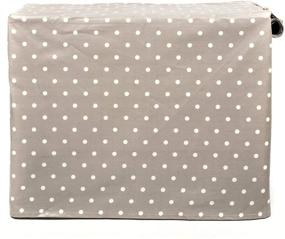 img 1 attached to 🐶 Optimized Lords & Labradors Grey Spot Oilcloth Dog Crate Cover for Midwest iCrate and Similar Sized Dog Crates