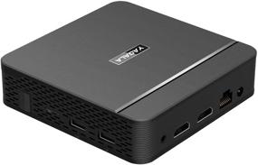 img 4 attached to 💻 TX88 Mini PC Windows 10 - Intel Celeron N4100, 8GB DDR4/ 64GB eMMC+128GB SSD, 4K@60Hz, Gigabit Ethernet, Dual WiFi, BT 4.2, 2xHDMI+VGA, USB x4
