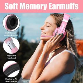 img 2 attached to 🎧 BENGOO G9000 Gaming Headset for PS4, PC, Xbox One Controller - Noise Cancelling Over Ear Headphones with Mic, LED Light, Bass Surround - Soft Memory Earmuffs for Laptop Nintendo - Pink