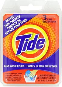 img 3 attached to Tide Travel Sink Packets, 3-Count: Portable Laundry Solution for On-the-Go