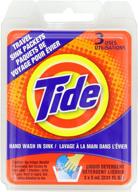 tide travel sink packets, 3-count: portable laundry solution for on-the-go logo