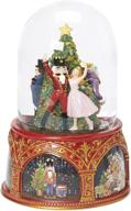 🩰 clara and the nutcracker ballet musical glitter dome, exclusive 120mm size - 8-inch glitterdomes feature logo