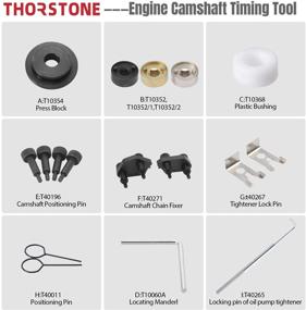 img 3 attached to 🔧 Enhanced Engine Performance: Thorstone Durable Engine Camshaft Locking Alignment Timing Tool Kit for Audi VW Skoda VAG 1.8 2.0 TFSI