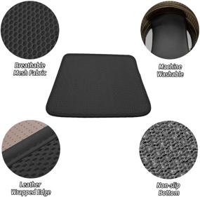 img 1 attached to TISHIJIE Cool Seat Cushion Car Interior Accessories