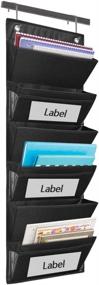 img 2 attached to Eamay Hanging File Organizer Wall Mount Storage Pocket Chart Storage & Organization