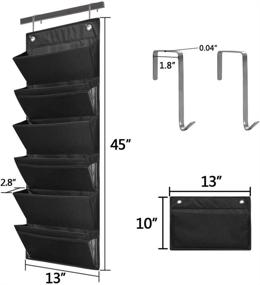 img 1 attached to Eamay Hanging File Organizer Wall Mount Storage Pocket Chart Storage & Organization