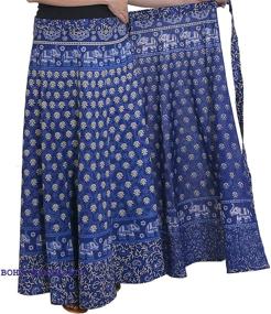 img 2 attached to 🌸 Stunning Indian Boho Printed Mandala Flower Skirts: Women's Clothing at its Finest