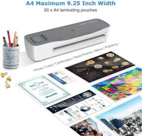 img 2 attached to 📸 Laminator Machine L3102: 4-in-1 Thermal Laminator with 50 Pouches - A4 Portable & Versatile for Home, Office & School Use