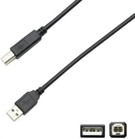 img 3 attached to 🖨️ NEORTX 6ft USB 2.0 Printer Cable - Type A Male to B Male for Canon Pixma Scanner/Printer