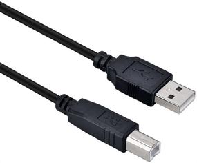 img 4 attached to 🖨️ NEORTX 6ft USB 2.0 Printer Cable - Type A Male to B Male for Canon Pixma Scanner/Printer