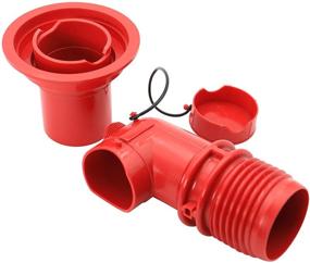 img 2 attached to 🚽 Valterra F02-3103 Красный адаптер для канализации Bulk EZ Coupler: упростите подключение канализации с легкостью.