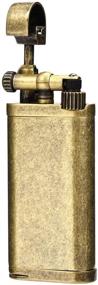 img 3 attached to Bronze Antique-Style Lift Arm Tobacco Pipe Cigarette Butane Lighter with Tamper & Pick