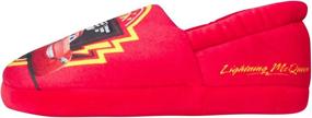 img 1 attached to 🚗 Plush Lightning McQueen Slippers for Disney Boys from Pixar Cars