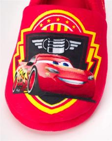 img 3 attached to 🚗 Plush Lightning McQueen Slippers for Disney Boys from Pixar Cars