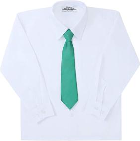 img 3 attached to Ties Boys Necktie Pre Tied Uniforms Boys' Accessories for Neckties