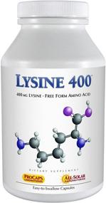 img 4 attached to 🌿Андре Lessman Lysine 400 - 360 капсул - Чистая важная аминокислота для улучшения жиросжигания, энергетического метаболизма и общей поддержки костей, суставов и соединительных тканей. Нет добавок - натуральный источник.