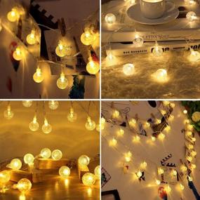 img 3 attached to 🔌 Waterproof LED Globe String Lights, 33ft 100 LED Fairy Lights, Plug-in String Light with Remote Control for Outdoor Indoor Bedroom, Garden, Christmas Tree Decor [8 Modes, Timer] (Warm White)