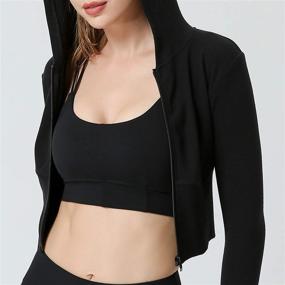 img 3 attached to Workout Activewear Athletic Sweatshirt Breathable Sports & Fitness