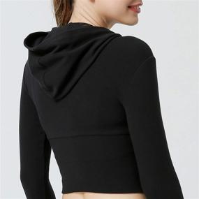 img 2 attached to Workout Activewear Athletic Sweatshirt Breathable Sports & Fitness