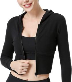 img 4 attached to Workout Activewear Athletic Sweatshirt Breathable Sports & Fitness