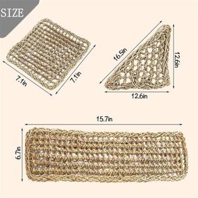 img 2 attached to Bearded Dragon Hammock - Seagrass Habitat Reptile Tank Accessories with Climbing Vines, Flexible Leaves Decor for Lizards, Chameleons, Hermit Crabs, Geckos, Snakes
