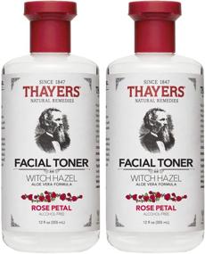 img 2 attached to Thayers Rose Petal Witch Hazel with Aloe Vera - 12 oz.(2 pack): Natural Skincare Duo for a Radiant Complexion